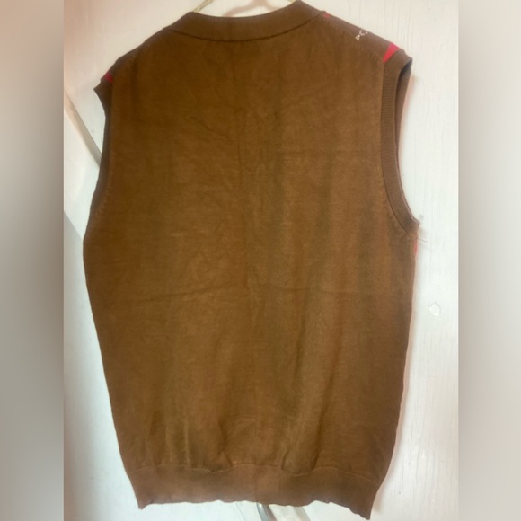 Vintage paul jones argyle sleeveless Sweater vest mens large - Picture 3 of 6